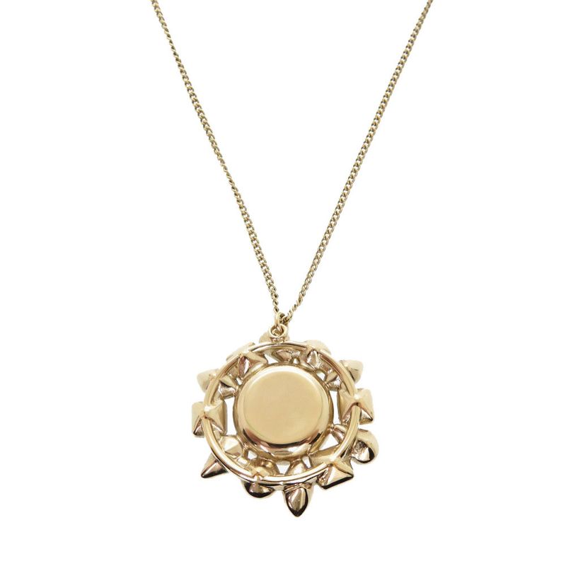 Chanel Faux Pearl Stone Chien Pan Gold B19K Coco Mark Necklace Accessory 0998 — view 4