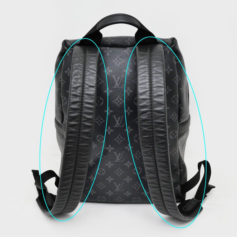 Louis Vuitton Monogram Eclipse Apollo Noir Black Backpack Bag — view 7