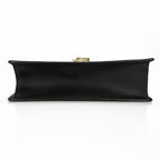 Gucci Shoulder Bag Sylvie Small Webline Leather Black Gold Hardware — view 4