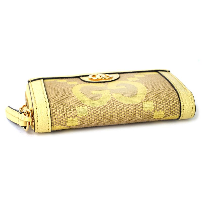 Gucci Card Case Ophidia Jumbo GG Beige Banana — view 4