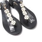 Chanel Sandals Size 35 C Thong Ankle Strap Shoes CC Coco Mark Imitation — view 6