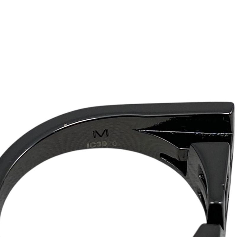 Fendi Ring Logo Letta 7 Aj272 M Size Black — view 9