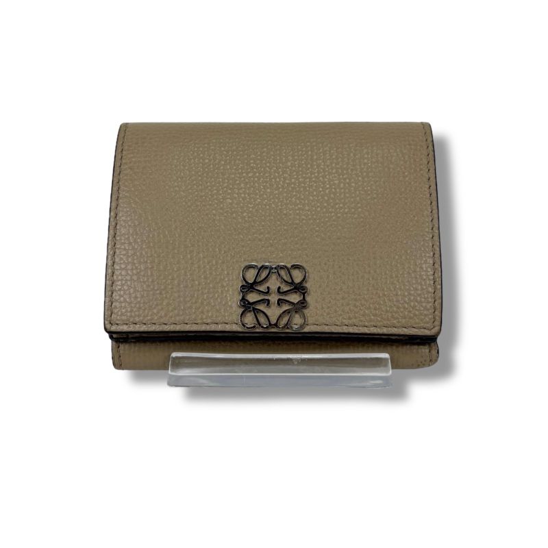 Loewe Trifold Wallet Vertical Sand Glaze Compact — view 2