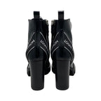 Louis Vuitton Star Trail Ankle Boots 35 1 2 Black White Logo Line — view 2