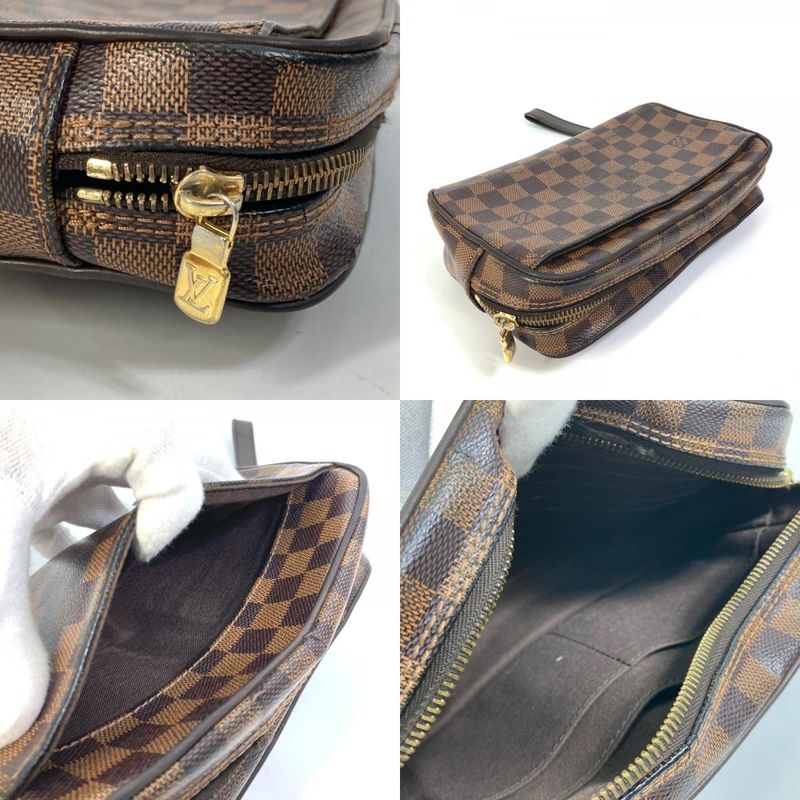 Louis Vuitton Second Bag Pochette Saint Paul Damier Canvas Ebene Brown — view 8