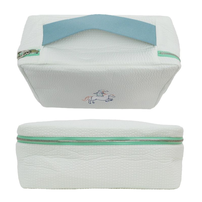 Hermes Gabriel To-go MM Handbag Pouch Veil Aqua — view 5