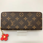 Louis Vuitton Long Wallet Monogram Portefeuille Clemence Flower Charm — view 3