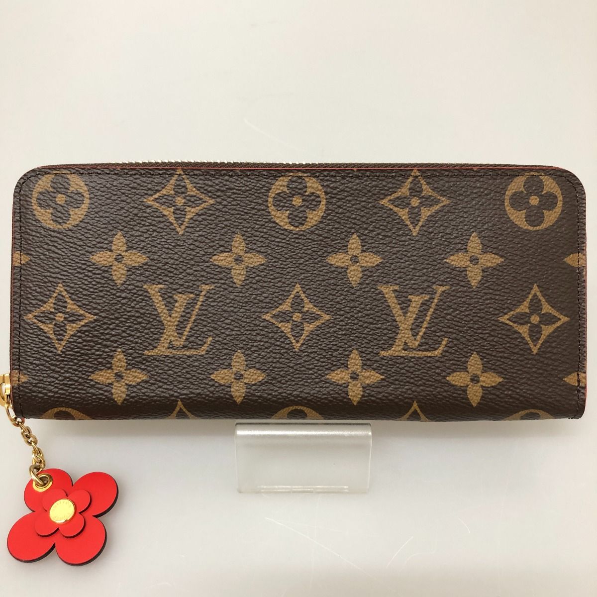 Louis Vuitton Long Wallet Monogram Portefeuille Clemence Flower Charm — view 3