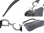 Dior Trotter Line Saddle Bag Navy Silver — view 5