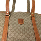 Celine Macadam Pattern Leather Bag Brown — view 3
