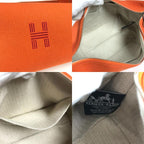 Hermes Handbag Brid A Black PM Canvas Orange — view 8