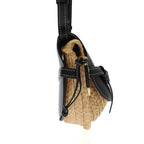 Loewe Gate Raffia Shoulder Bag Naturalblack — view 3