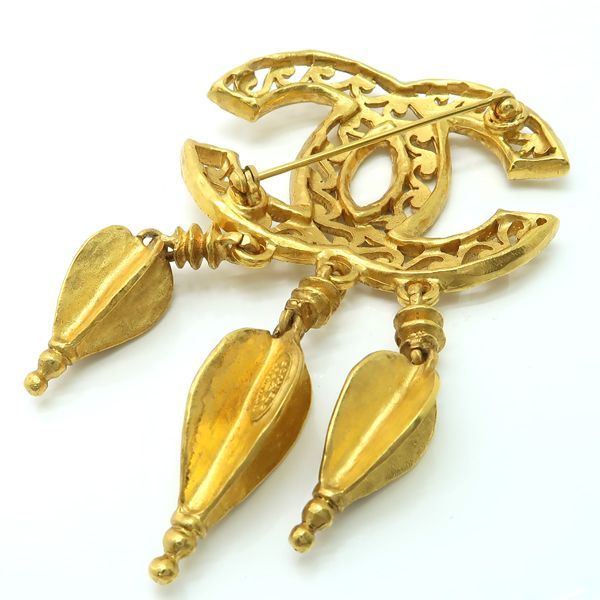 Chanel Brooch 95 A Vintage Coco Mark GP — view 6