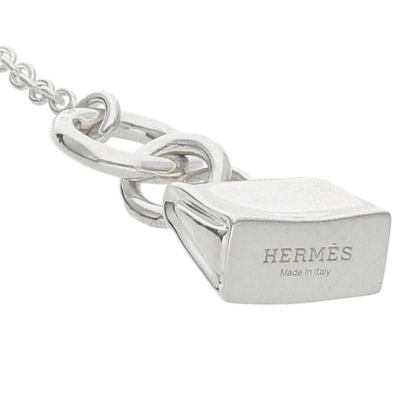 Hermes Amulet Kelly Silver Necklace 43 cm — view 3