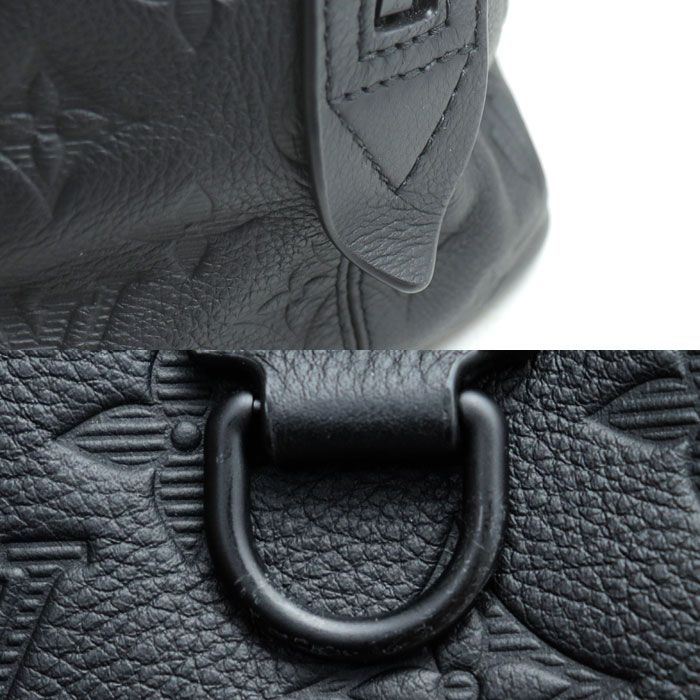 Louis Vuitton Helmet Bag Handbag Monogram Shadow Black IC Chip — view 5