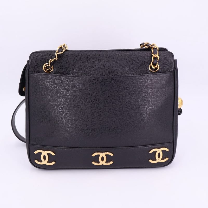 Chanel Triple Chain Tote Bag — view 4