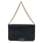 Christian Dior Honeycomb Pattern Chain Shoulder Bag Black — view 3