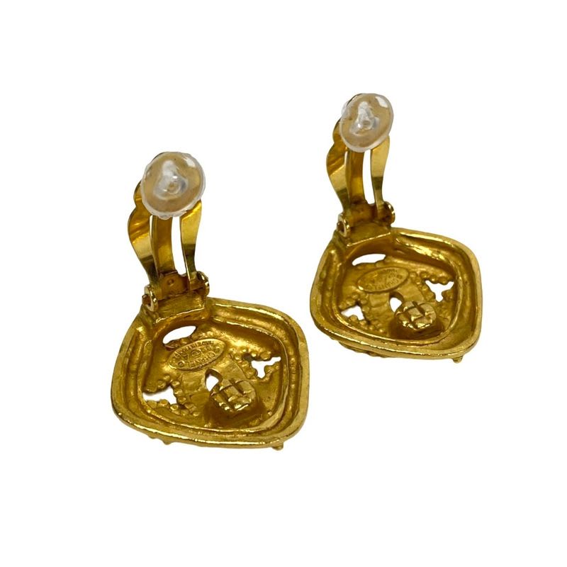 Chanel Vintage 96 Coco Mark Motif Earrings Ear Cuff Accessori — view 6