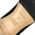 Hermes Neo Boots Short Shoes Leather Black Silver Kelly Hardware — view 8