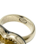 Chanel Ring Gold Black Coco Mark Heart Rhinestone — view 5