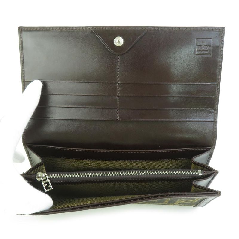 Fendi Bifold Long Wallet Zucca — view 3
