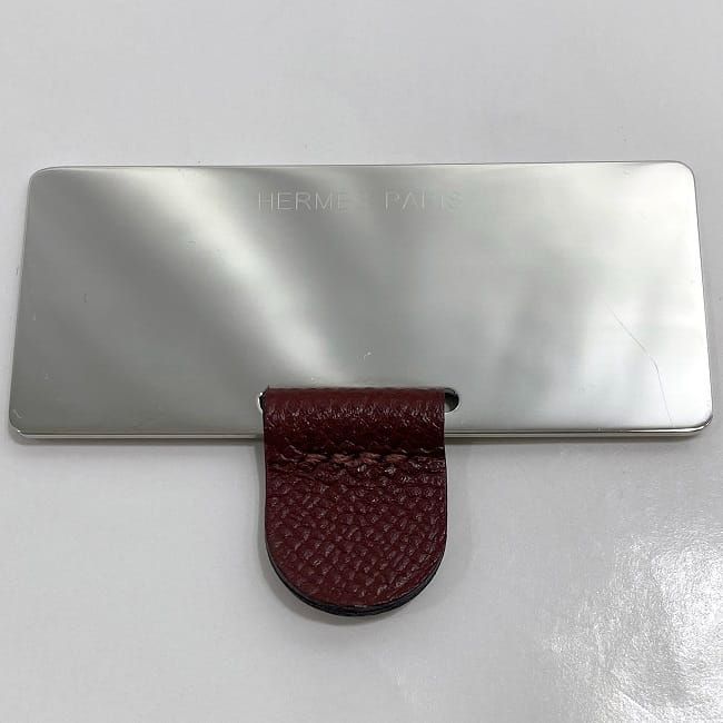Hermes Lip Case Miroir Bordeaux Rouge Ash — view 7