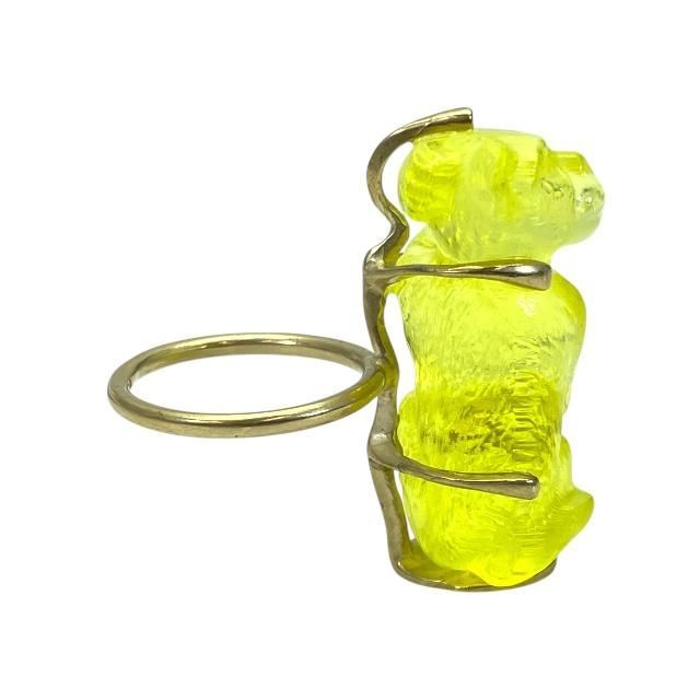 Christian Dior Crystal Sauvage Ring Accessories Jewelry Small Logo GP — view 4