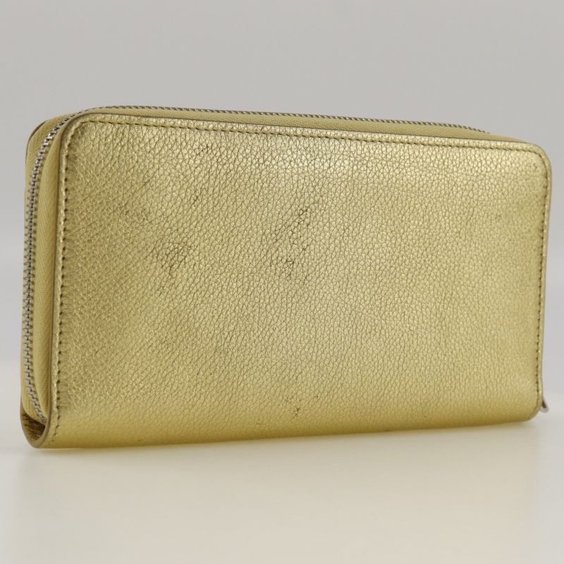 Louis Vuitton Zippy Lock Me Color Grain Calf Leather Gold Ub5109 — view 3