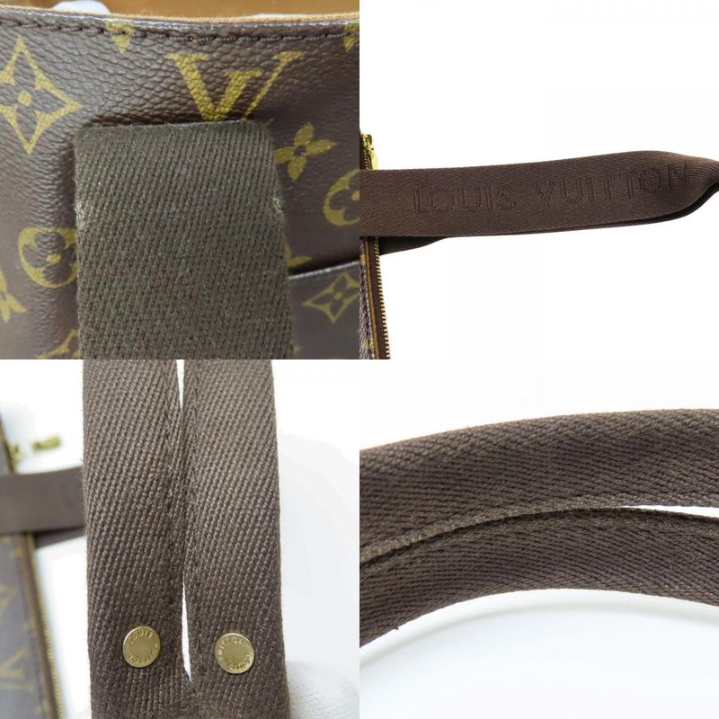 Louis Vuitton Tote Bag Cabas Bobol Monogram Brown Casual A4 Compartment — view 5