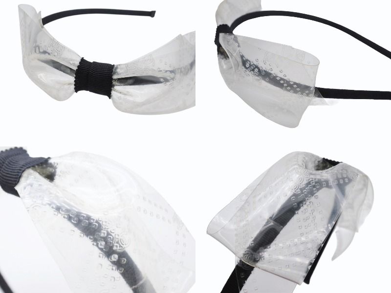 Chanel Headband CC Logo Clear Black — view 4