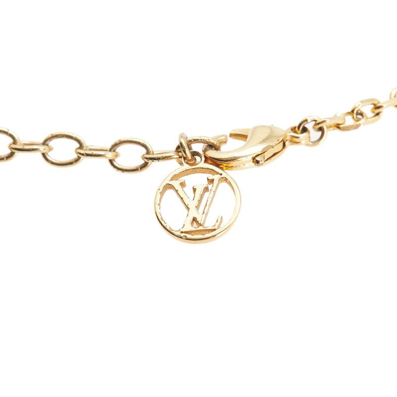 Louis Vuitton Collier Twin Rocks Gold Silver Plated Metal — view 5