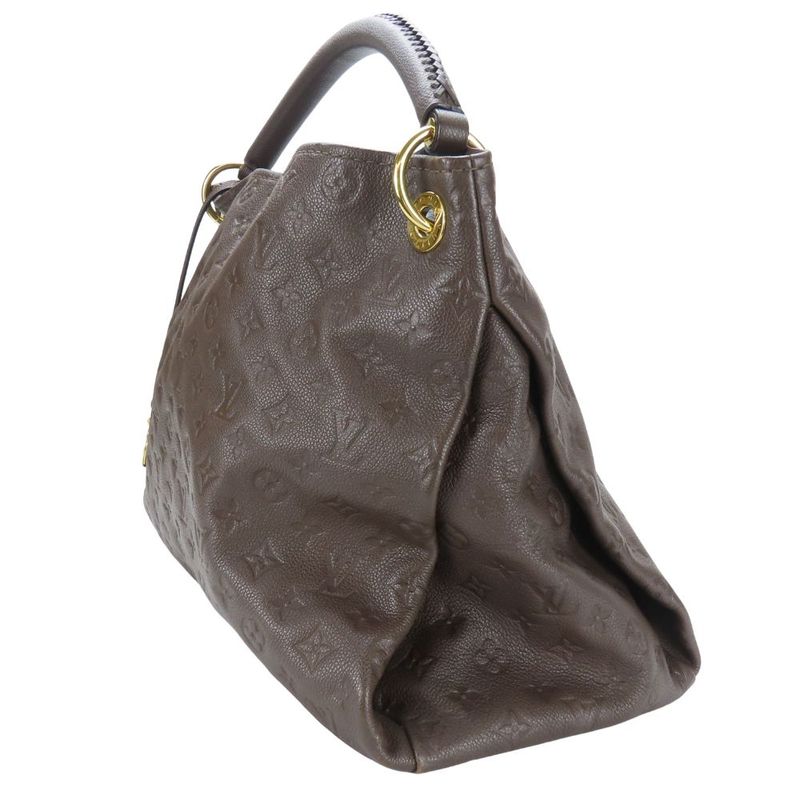 Louis Vuitton Shoulder Bag Artsy MM Monogram Empreinte Dark Brown — view 2