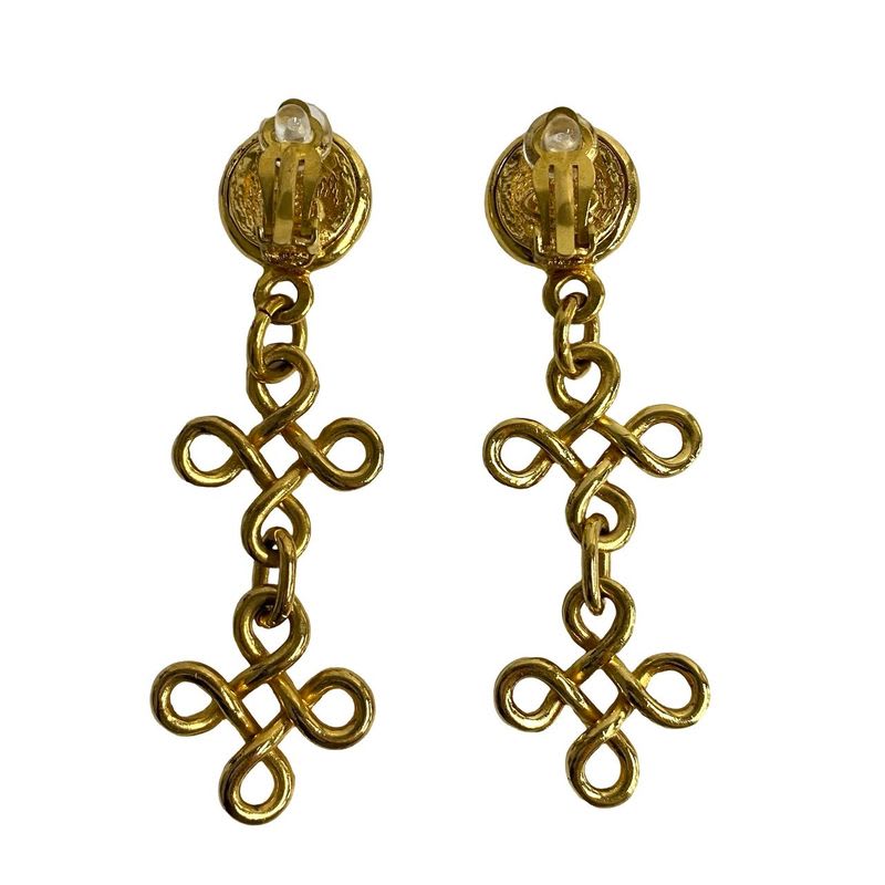 Chanel GP Vintage 93 Coco Mark Logo Motif Earrings — view 4