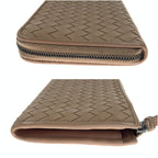 Bottega Veneta Intrecciato Leather Long Wallet Pink — view 3