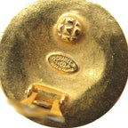 Chanel Coco Mark Lava 94 a Metal Gold Earrings 0168 — view 4