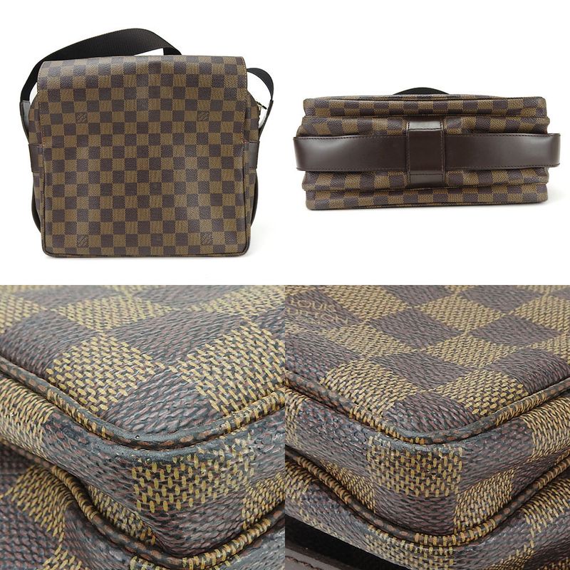 Louis Vuitton Naviglio Shoulder Bag Damier Canvas Brown Diagonal Men — view 3