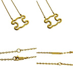 Celine Triomphe Logo Motif Frame Necklace Pendant Choker Accessory — view 3