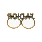 Christian Dior J'a Double Finger Ring Metal Size M Gold 1284 — view 6