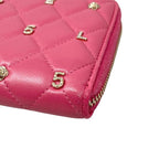 Chanel Long Wallet Zip Round Ap1590 Quilted Lambskin Coco Mark — view 4