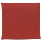 Hermes Bastia Evercolor Rouge Coup Silver Hardware Coin Case