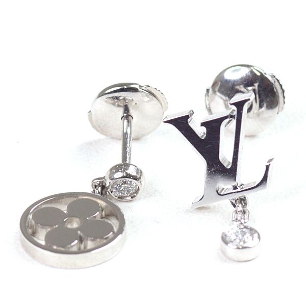 Louis Vuitton Earrings Monogram Ideal Blossom White Gold Diamond — view 3