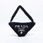 Prada Shoulder Bag Terry Cloth Triangle Pile