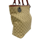 Gucci Tote GG Canvas Beige Red Silver — view 2