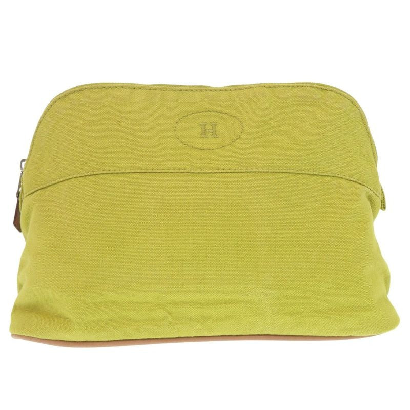 Hermes Bolide 25 mm Canvas Yellow Pouch Bag 0157 — view 2
