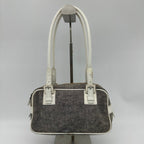 Fendi Color Combination Denim Leather Box Shoulder Bag — view 2