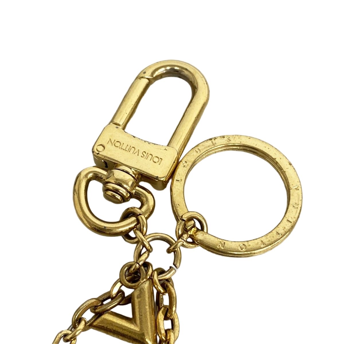 Louis Vuitton Key Holder Charm Monogram Blue Brown Pink — view 2