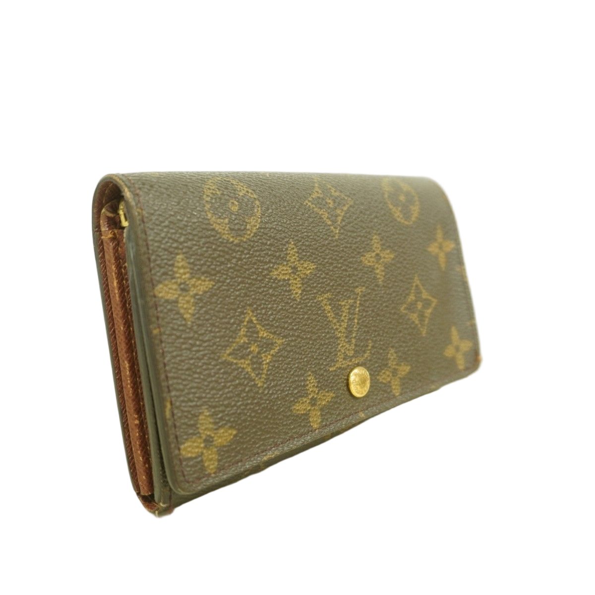 Louis Vuitton Wallet Monogram Porte-Monnaie Viennois Tresor Brown — view 2
