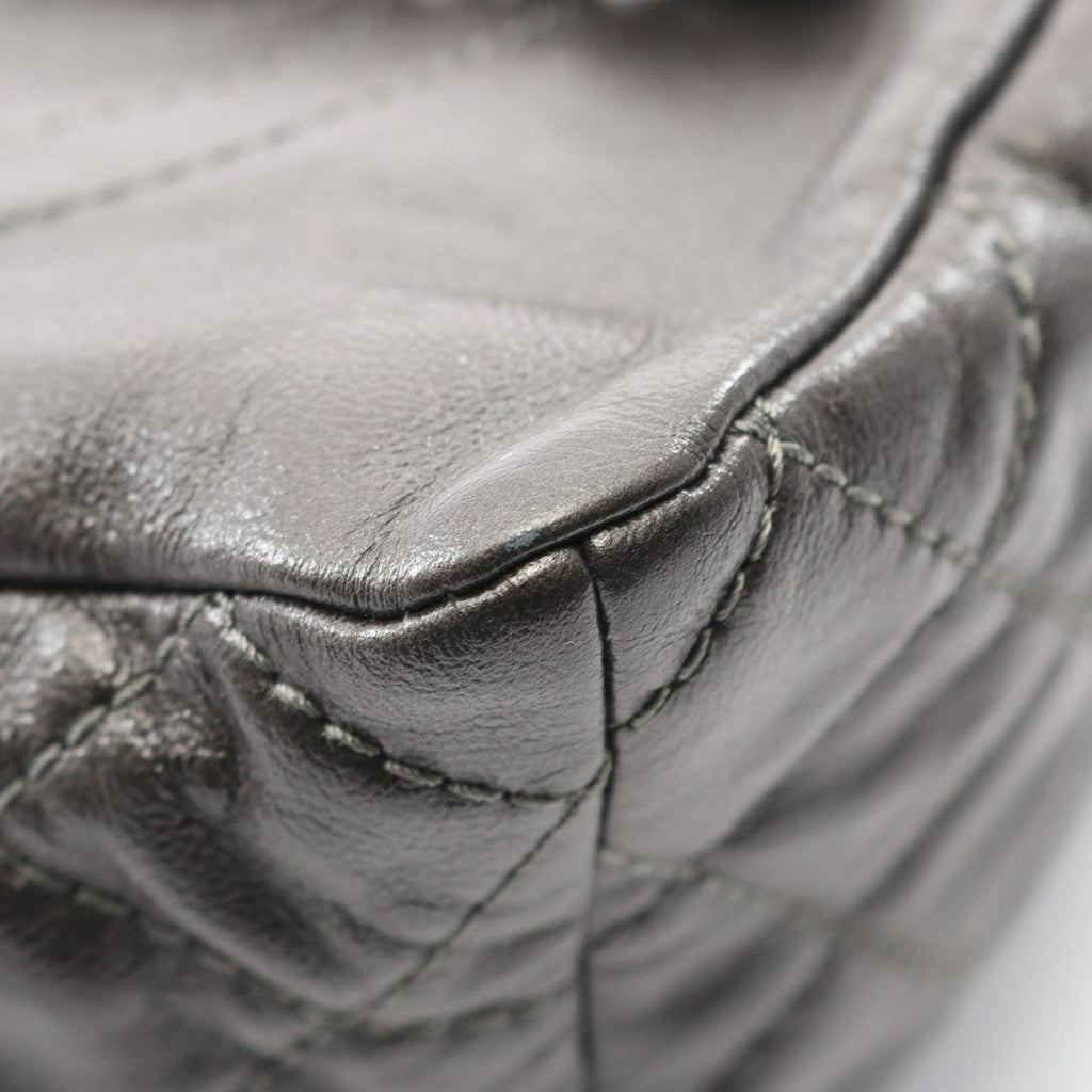 Chanel Backpack Quilted Bronze Calf Chain — view 7