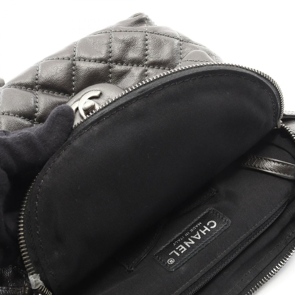 Chanel Backpack Quilted Bronze Calf Chain — view 8