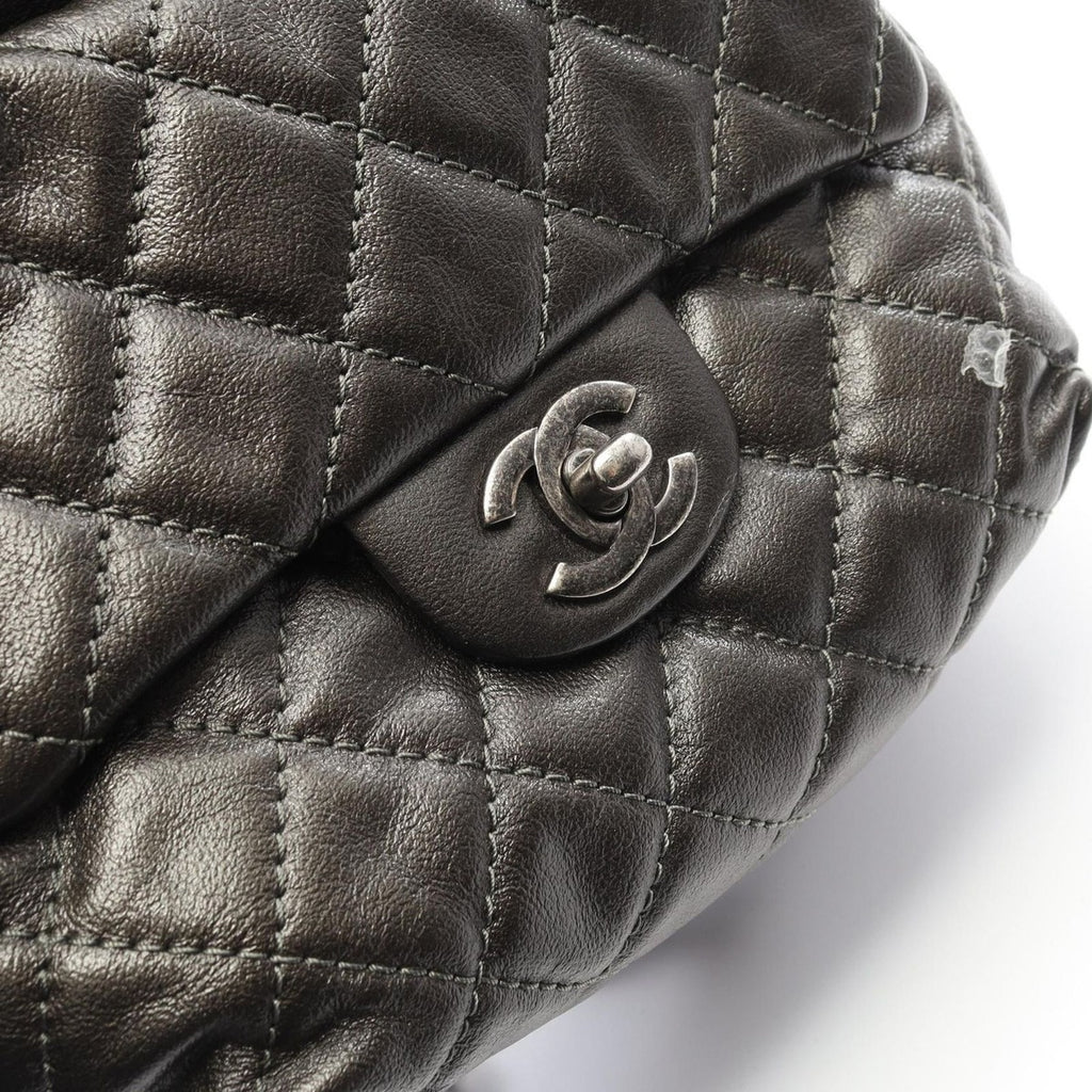 Chanel Backpack Quilted Bronze Calf Chain — view 9